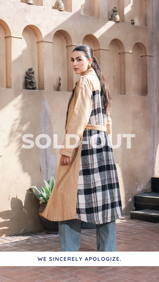 PLAID IT TRENCH